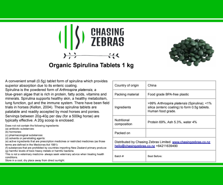 Organic Spirulina Tablets 1kg - Image 2