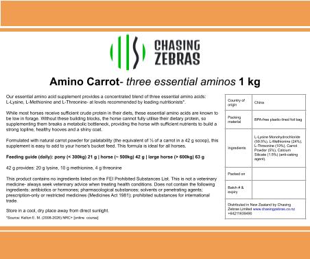 Amino Carrot 1kg- three essential aminos